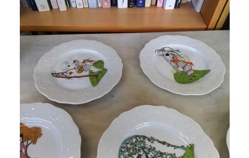 LOT DE 5 ASSIETTES SOLOGNE