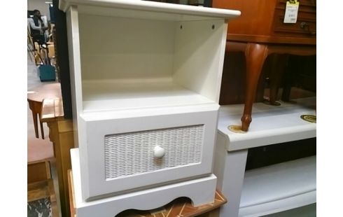 CHEVET ENFANT BLANC PORTE TRESSEE