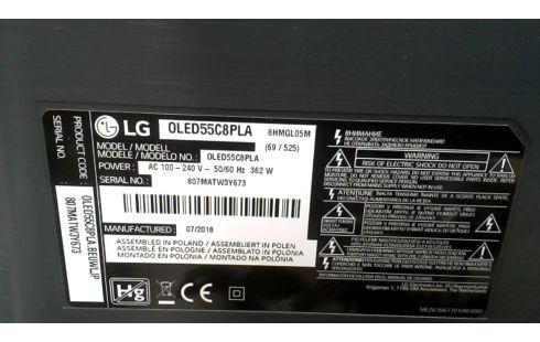 TELEVISIETOESTEL 4K LG OLED 55C8PLA