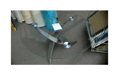 TABLE BASSE VERRE/ACIER