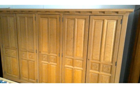 KLEIDERSCHRANK 1 5 TÜREN RUSTIKAL MASSIV EICHE