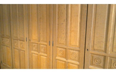 KLEIDERSCHRANK 1 5 TÜREN RUSTIKAL MASSIV EICHE