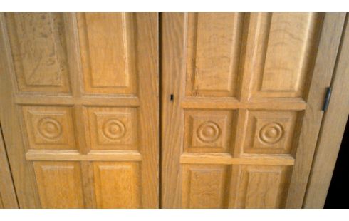 KLEIDERSCHRANK 1 5 TÜREN RUSTIKAL MASSIV EICHE