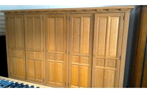 KLEIDERSCHRANK 1 5 TÜREN RUSTIKAL MASSIV EICHE