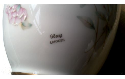 VASE LIMOGES WEISS PORZELLAN BLUME