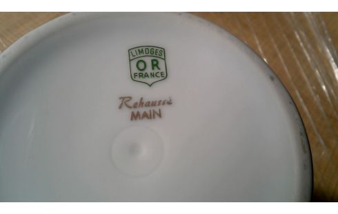 VASE LIMOGES WEISS PORZELLAN BLUME