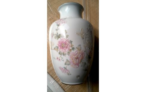 VASE LIMOGES WEISS PORZELLAN BLUME