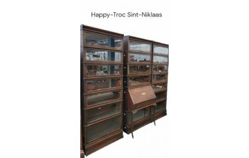 BOEKENKAST SECRETAIRE GLOBE WERNICKE BARRISTER