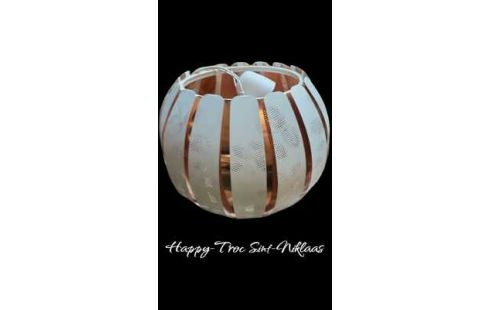 SUSPENSION IKEA BLANCHE OR