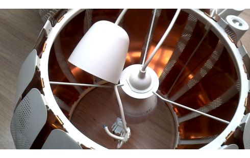 SUSPENSION IKEA BLANCHE OR