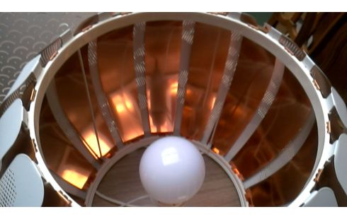 SUSPENSION IKEA BLANCHE OR