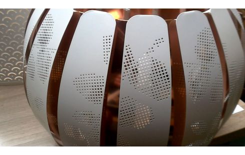 SUSPENSION IKEA BLANCHE OR