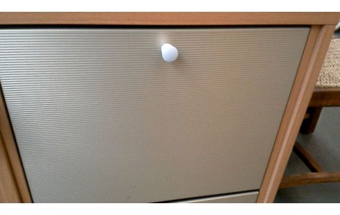 MEUBLE A CHAUSSURES A ABATTANTS FRENE LOOK NATTE GLACE