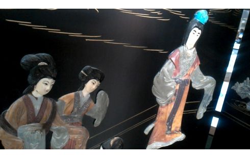 PARAVENT IM VINTAGE-STIL CHINESISCH KÖRPER