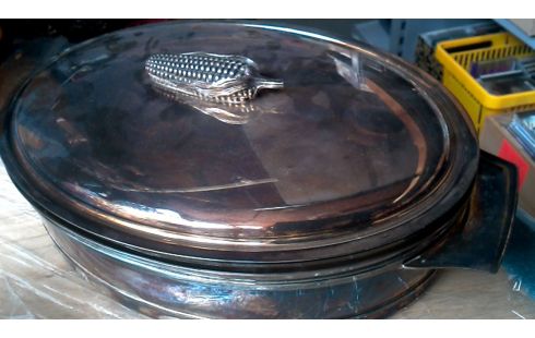 SCHAAL VERZILVERD PYREX GLAS