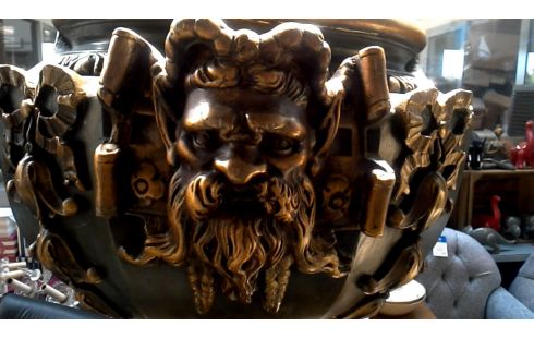 COLONNE MET, , POT DE FLEURS ITALIEN, , BOIS PLATRE