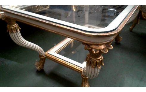 MESA DE SALÓN BLANCA OR HIELO, , POLICROMO