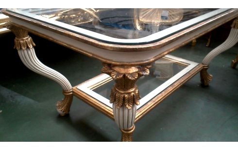 MESA DE SALÓN BLANCA OR HIELO, , POLICROMO