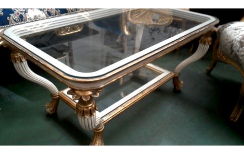 MESA DE SALÓN BLANCA OR HIELO, , POLICROMO