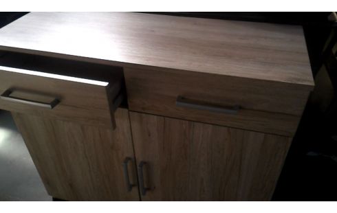 CAISSON 2 PORTES / 2 TIROIRS, , BOIS LOOK