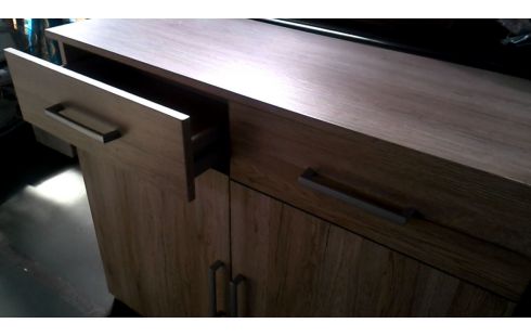 CAISSON 2 PORTES / 2 TIROIRS, , BOIS LOOK