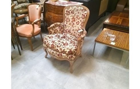 BERGERE TISSU FLORAL TON ROUGE