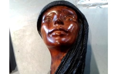 DECORATION PLATRE VISAGE FEMME