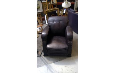 LEDEREN CLUBZETEL ANTIEK STIJL