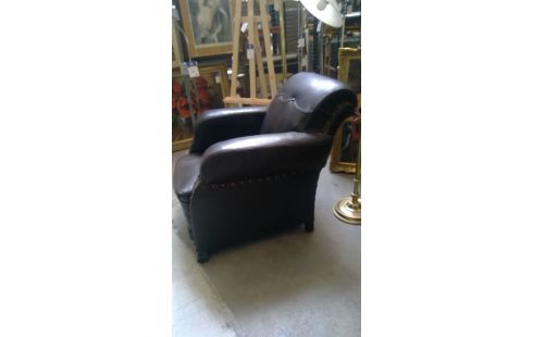 LEDEREN CLUBZETEL ANTIEK STIJL