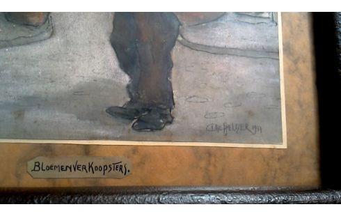 PASTELTEKENING DE BELDER