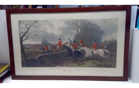 GRAVURE FOX HUNTING J. HARRIS