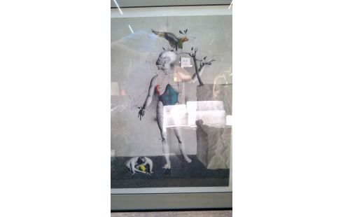 PAUL WUNDERLICH LITHO SELF PORTRAIT/EPREUVE D'ARTIST SIGN