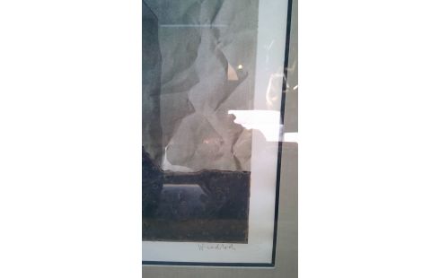 PAUL WUNDERLICH LITHO SELF PORTRAIT/EPREUVE D'ARTIST SIGN