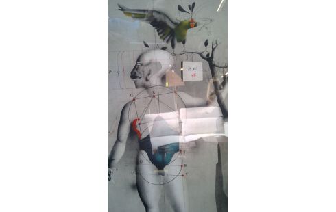 PAUL WUNDERLICH LITHO SELF PORTRAIT/EPREUVE D'ARTIST SIGN