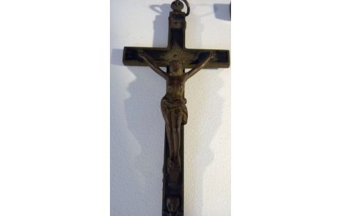 KRUISBEELD KLEIN, MESSING, PPST.