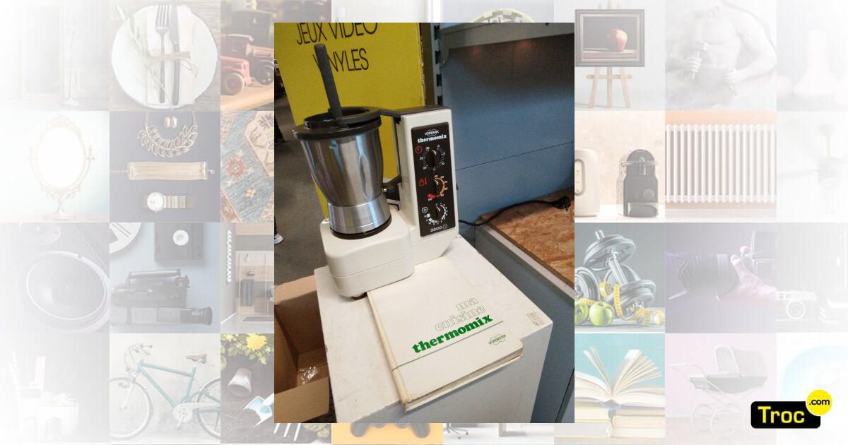 Robot Thermomix 3300 Vorwerk - Blanc - Avec Accessoires Et Livres - Fonctionne - Occasion