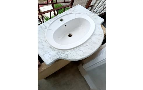 LAVABO + PLAN DE TRAVAIL MARBRE