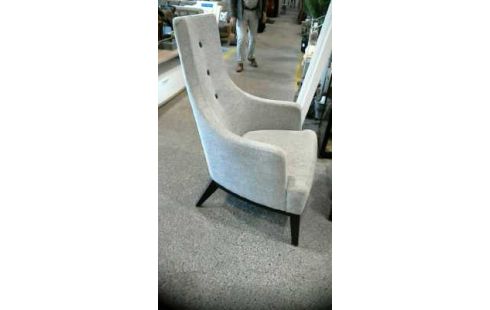 SESSEL 1 STOFF GRAU MODERN