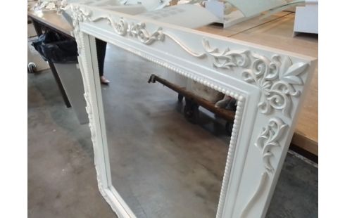 MIROIR MOULURES BLANC