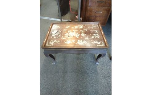 TABLE BASSE INCRUSTATIONS NACRE JAPONISANTE