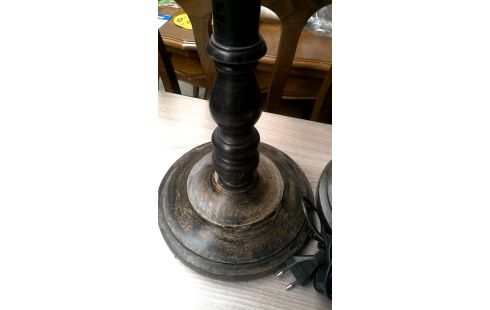 TAFELLAMP BRUIN ZWART HOUT PER STUK