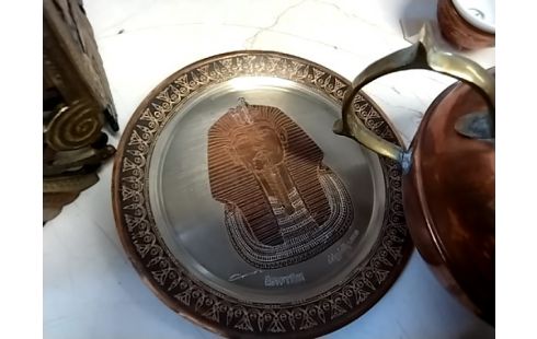 ASSIETTE CUIVRE PHARAON
