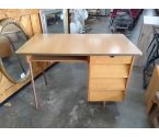 BUREAU D'ECOLIER 4 TIROIRS BOIS METAL