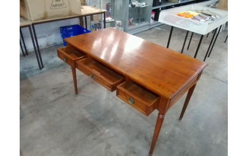 BUREAU MINISTRE 3 TIROIRS BOIS