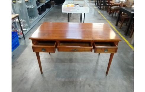 BUREAU MINISTRE 3 TIROIRS BOIS