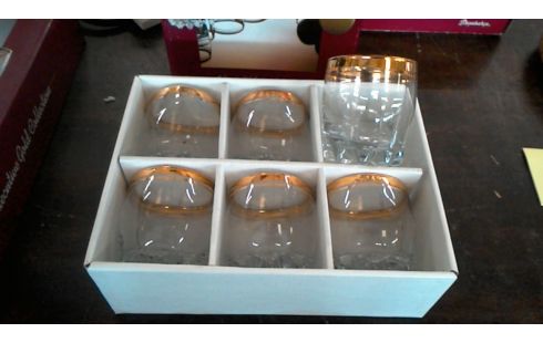 VERRES A WHISKY LOT DE 6