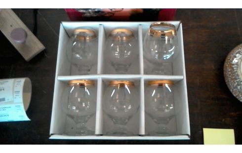 VERRES A COGNAC LOT DE 6