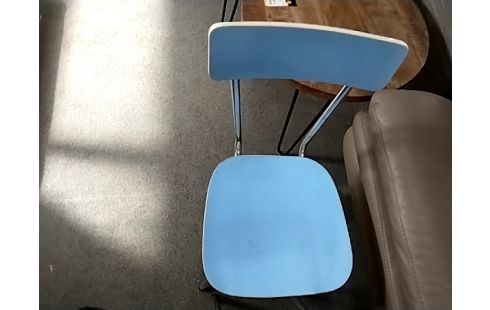 CHAISE FORMICA BLEUE