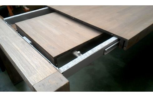 TABLE DE SALLE A MANGER CERUSE CHENE ALLONGE