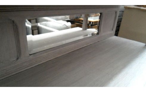 MUEBLE BAJO. ART DECO LACADO ROBLE 5 PUERTAS 2 CAJONES